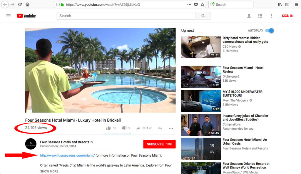 YouTube Sample Page - Four Seasons Miami